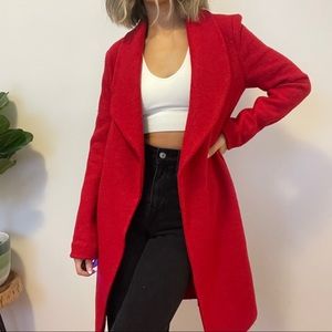 Red wool coat from Dynamite❤️